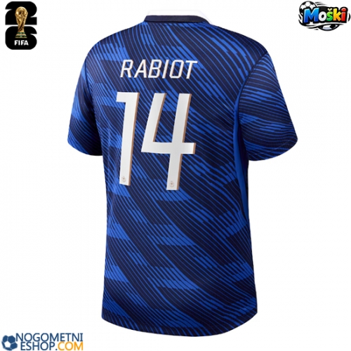 Moški Nogometni dresi Francija Adrien Rabiot #14 Domači SP 2026 Kratek Rokav